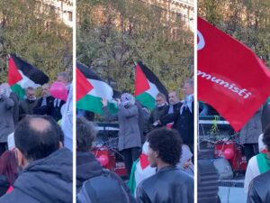 “Ma li avete visti? Una casa di riposo…”. Il comizio choc della sostenitrice di Hamas a Milano