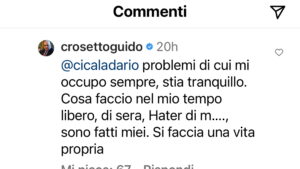 Crosetto scatenato insulta i follower su Instagram: “Hater di m…, ignorante, sfigato, co…”