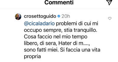 Crosetto scatenato insulta i follower su Instagram: “Hater di m…, ignorante, sfigato, co…”