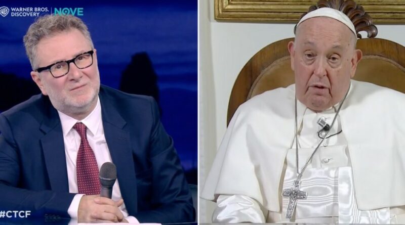Papa Francesco a Che tempo che fa: “Cosa mi fa paura? L’escalation bellica. Uno si domanda come finiremo, come l’arca di Noé?”