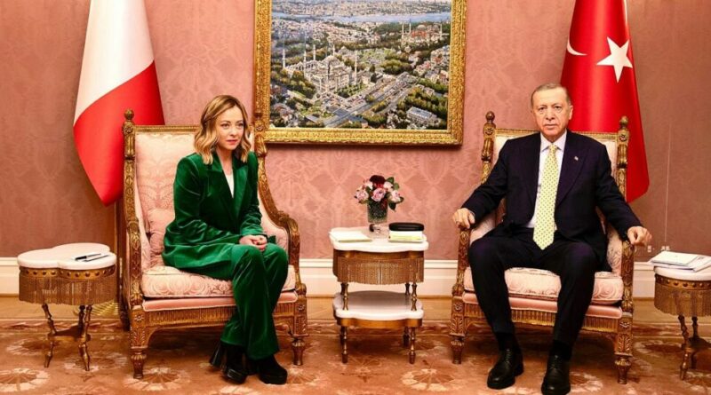 Meloni-Erdogan, focus sui migranti e possibile sponda per contenere gli arrivi dalla Libia