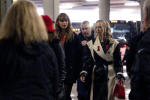 Taylor Swift, Jason Kelce a Baltimora per l’incontro Ravens/Kansas City Chiefs