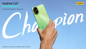 Realme C67 arriverà in Italia il 6 febbraio: si punta su fotocamera e design