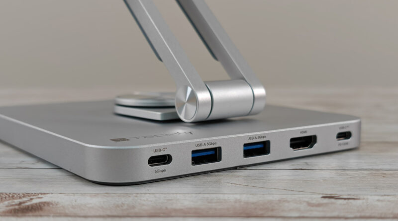 Trasforma il tablet in un PC con il supporto con docking station USB-C di TECHly