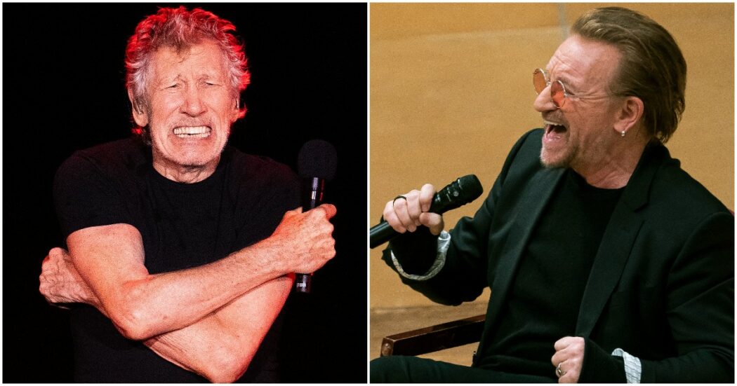 Roger Waters attacca Bono: “Chiunque lo conosca dovrebbe prenderlo per le caviglie e scuoterlo finché non smette di essere una m**da”