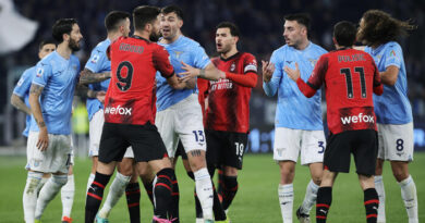 Serie A: la Lazio in 8 va ko all’Olimpico, il Milan vince 1-0