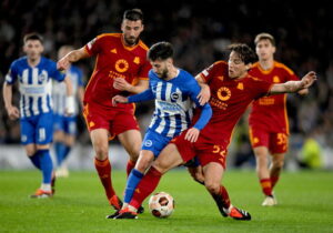 Roma ko col Brighton ma vola ai quarti di Europa League