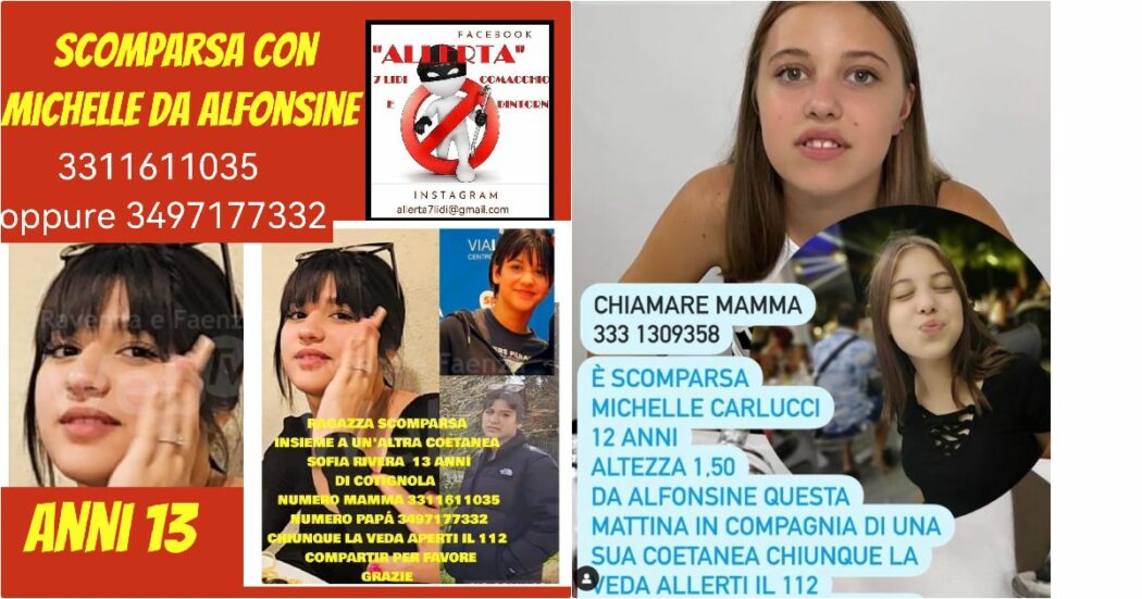 Michelle Carlucci e Sofia Rivera Alvares, scomparse due ragazze di 12 e 13 anni