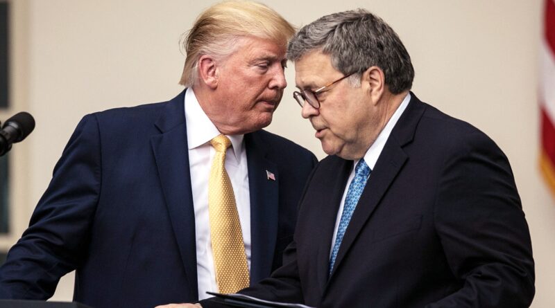 Donald Trump accetta l’endorsement di Bill Barr insinuando che sia un pezzo di lardo