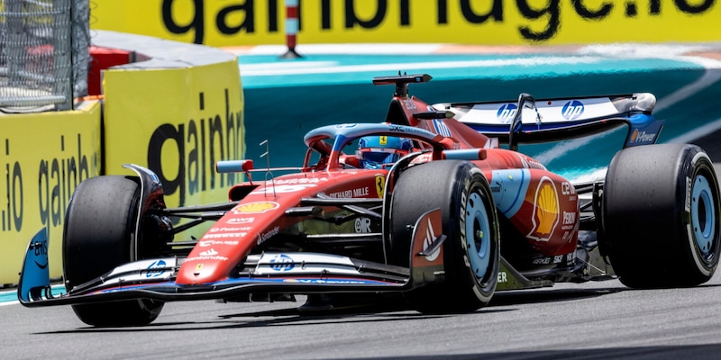 Leclerc 2° nelle qualifiche Sprint a Miami: Verstappen sparisce dalla pole