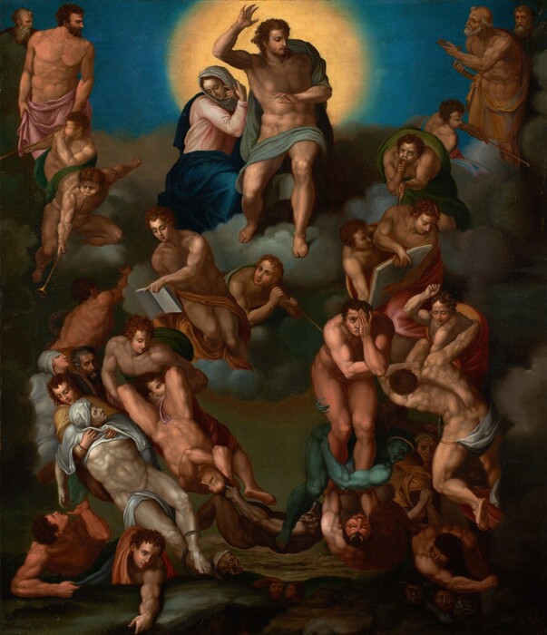 Studiosa, Michelangelo dipinse anche un Giudizio a olio su tela