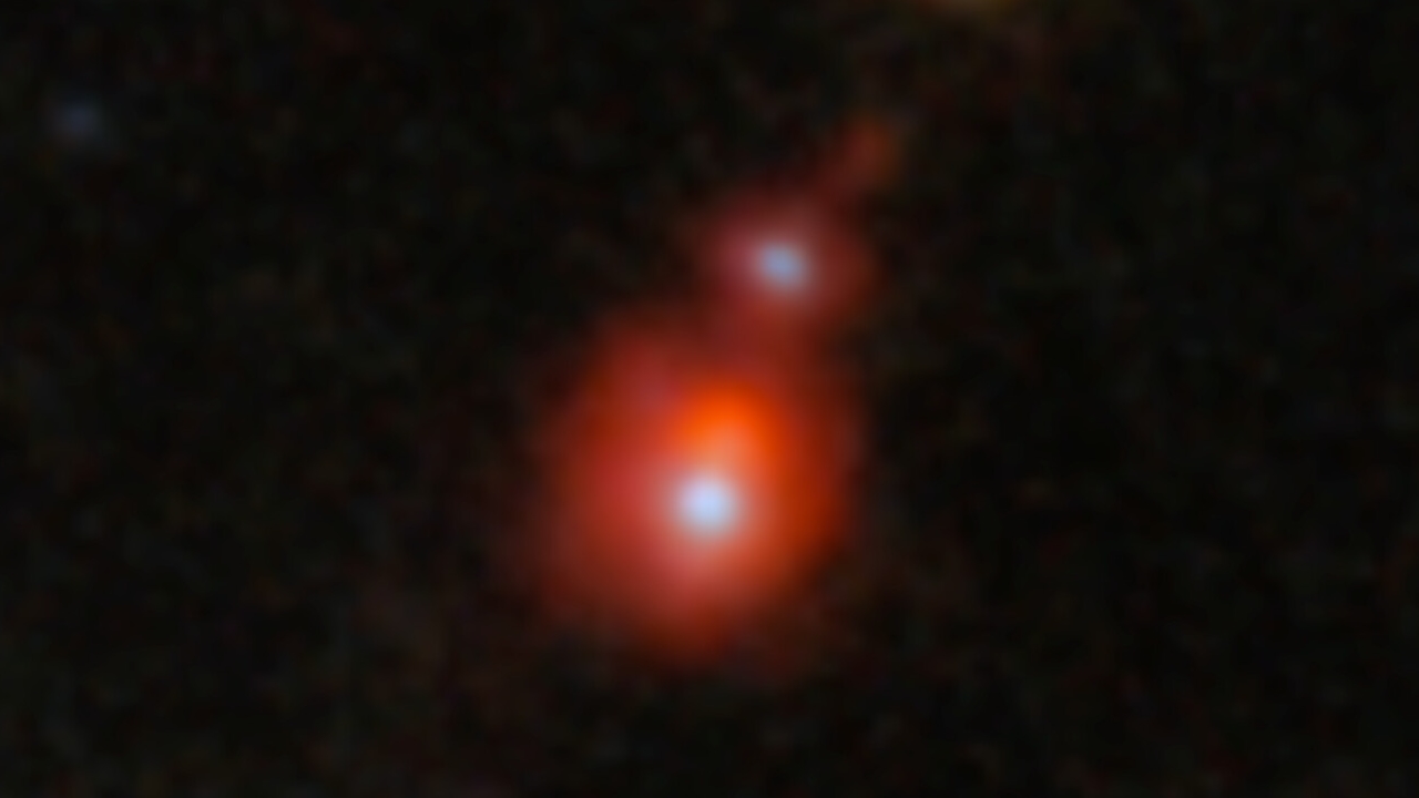 Buchi neri in fase di fusione nell’Universo primordiale individuati dal telescopio spaziale James Webb