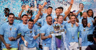 Il Man City vince il quarto titolo di fila in Premier League, un record
