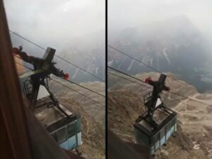 Cortina, si sgancia la funivia in Tofana: terrore per 30 passeggeri in cabina