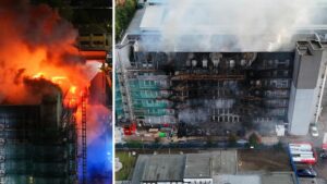 Dichiarato un incidente grave per l’incendio di un edificio a torre