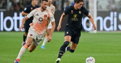 Juventus-Roma 0-0 al 45′: Vlahovic al volo, para Svilar