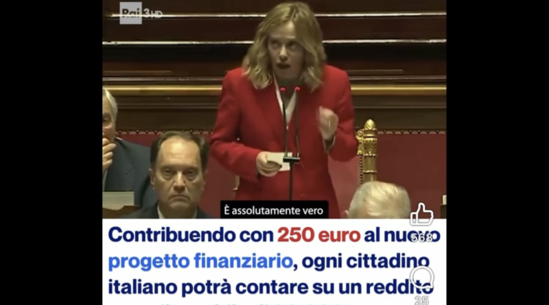 Questo è il più assurdo degli scam in italiano e riguarda ovviamente Meloni e Musk