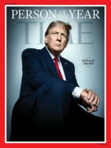 Trump Persona dell’Anno di Time, mostra a Wall Street