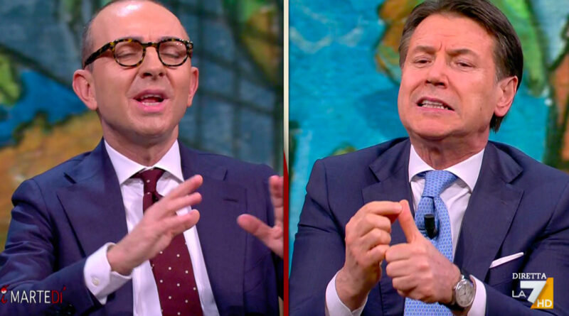 Conte a La7: “Il partito trasversale delle armi è completamente fallito”. Scontro con De Angelis