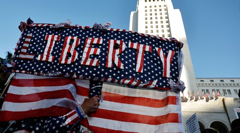 proteste “Giù le mani” contro il presidente Donald Trump e Elon Musk in tutti gli USA