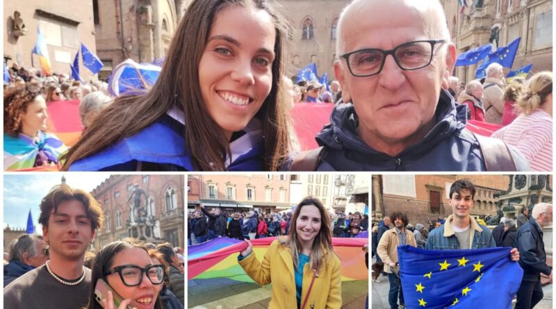 Voci dalla piazza di Bologna, la generazione Erasmus si ribella: “Difendiamo la nostra Europa”