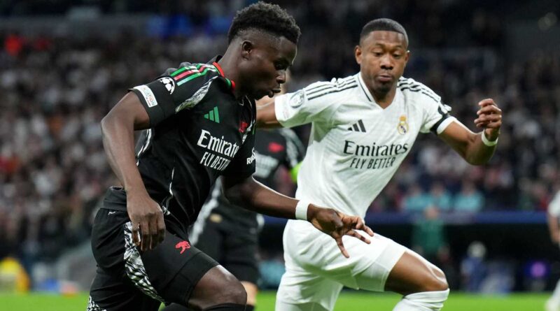 Real Madrid-Arsenal LIVE 0-0: Saka tenta il cucchiaio, Courtois para il rigore!