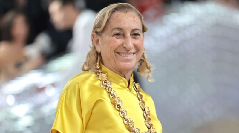 Miuccia Prada tra le 100 personalità più influenti del 2025 secondo il Time
