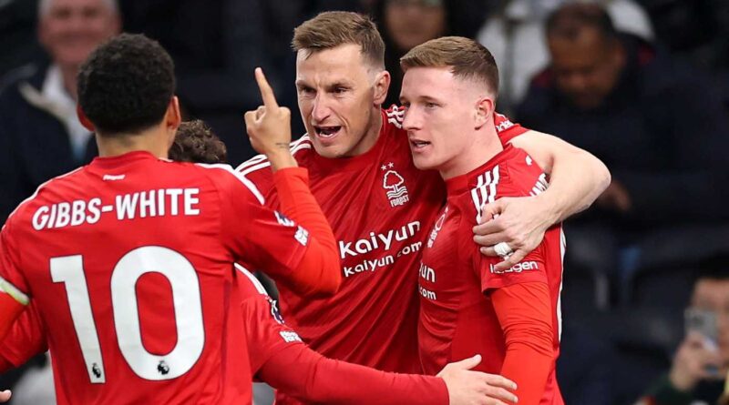Il Nottingham Forest si riprende il terzo posto: 2-1 sul campo del Tottenham