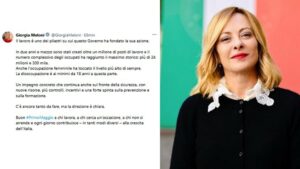 Primo maggio, Meloni: “Oltre un milione di posti di lavoro creati”. Il Pd: “Basta autoelogi”