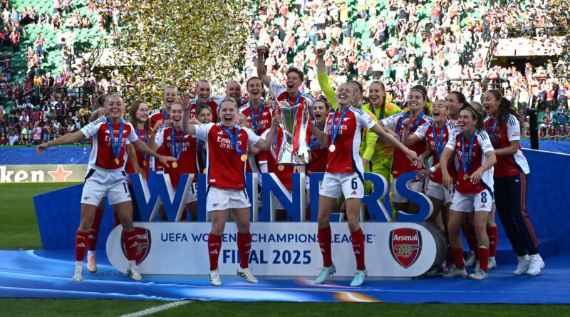 L’Arsenal si aggiudica la Champions League femminile con la vittoria sul Barcellona