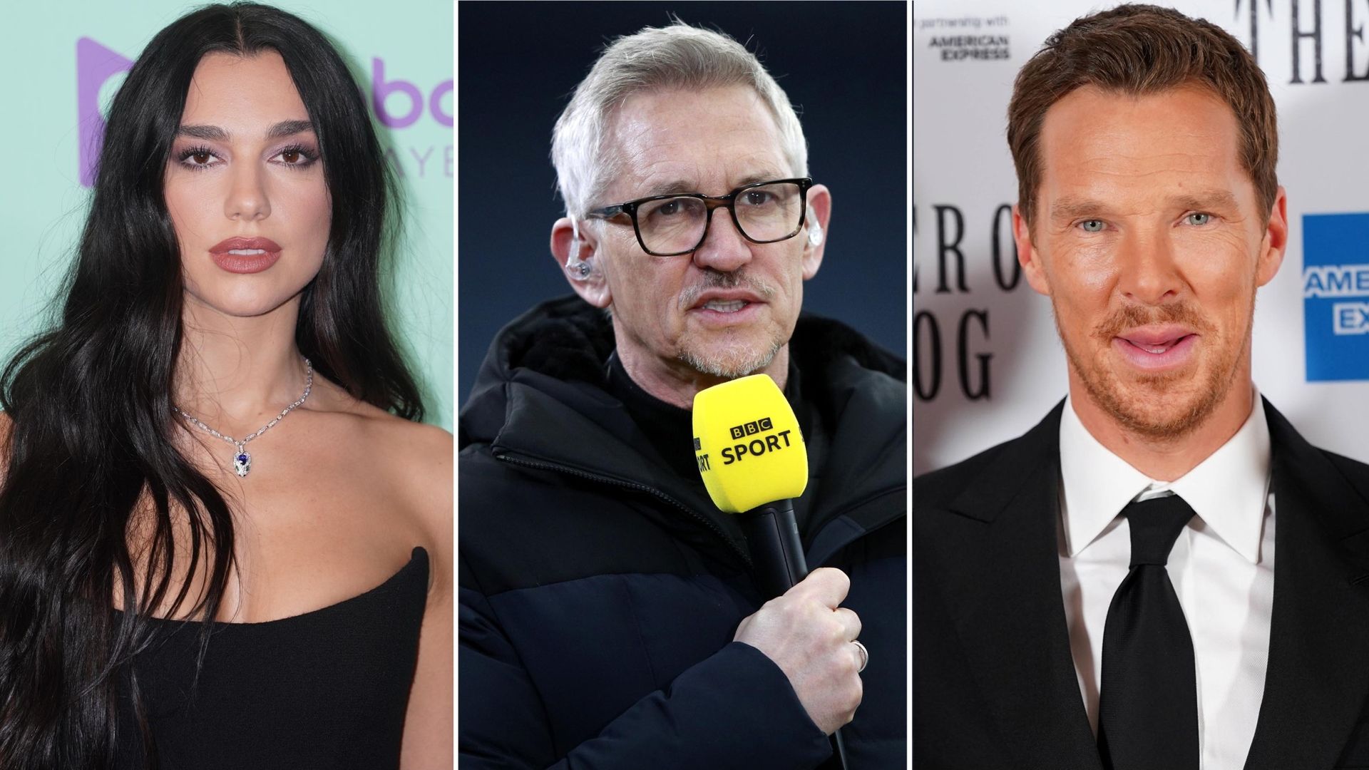 Dua Lipa, Gary Lineker e Benedict Cumberbatch si uniscono ai personaggi che esortano il premier a “porre fine alla complicità del Regno Unito” a Gaza