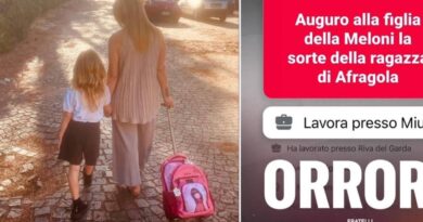 Il post della vergogna contro la figlia di Giorgia Meloni