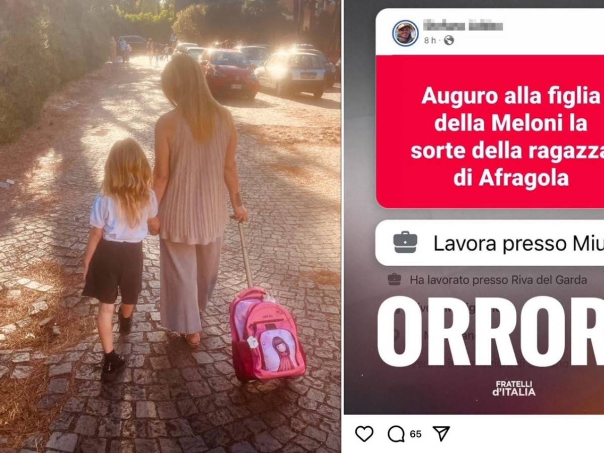 Il post della vergogna contro la figlia di Giorgia Meloni