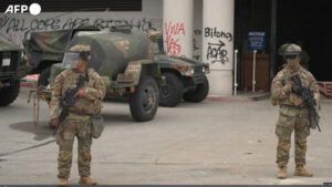 Los Angeles, schierati i soldati della Guardia Nazionale