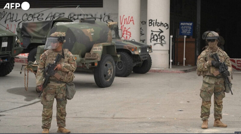 Los Angeles, schierati i soldati della Guardia Nazionale