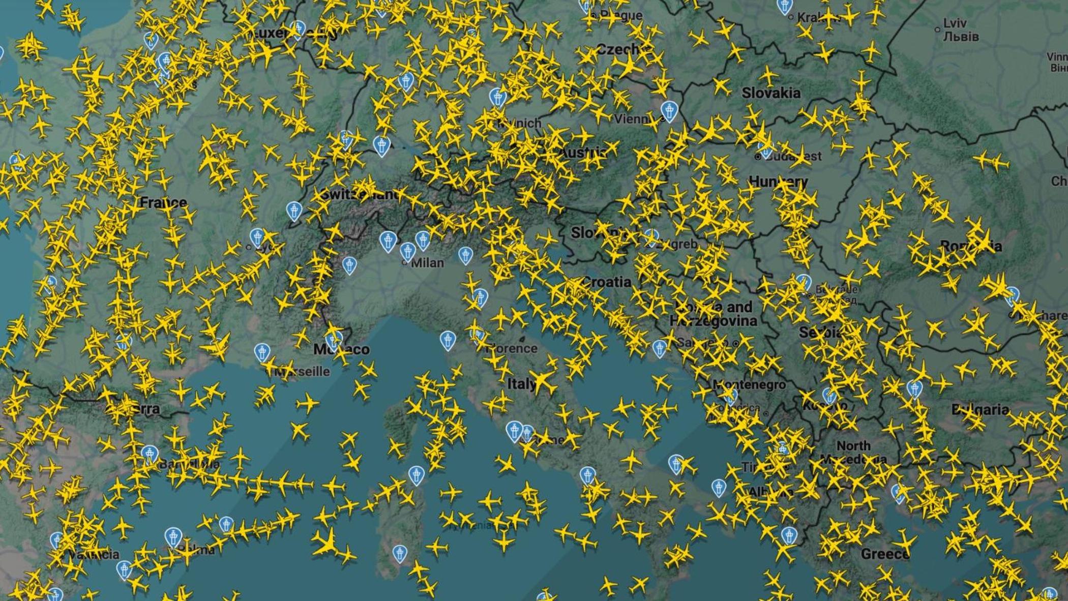 Un guasto al centro radar di Linate blocca i voli nel nord Italia