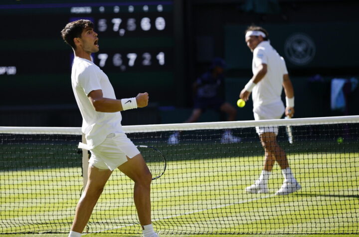 Wimbledon: Fognini sfiora l’impresa contro Alcaraz, ko anche Berrettini