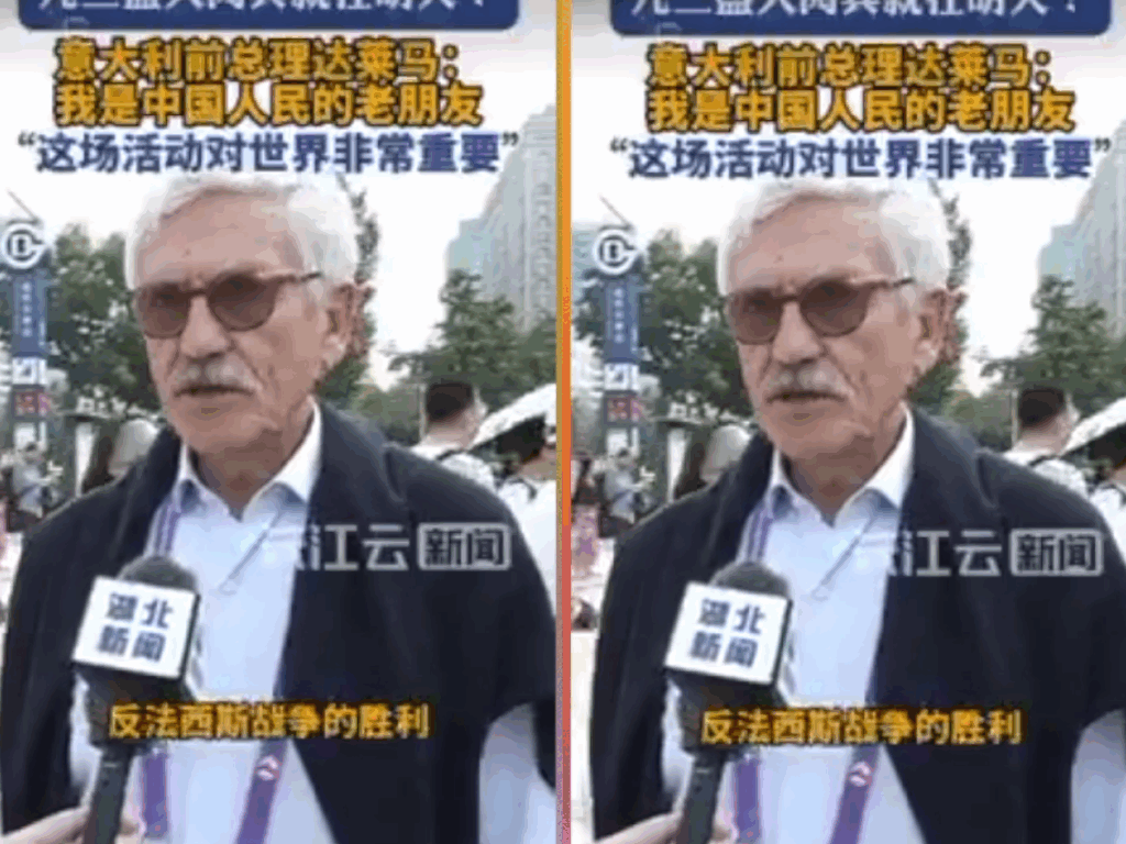 D’Alema alla parata di Pechino. E scoppia la bufera