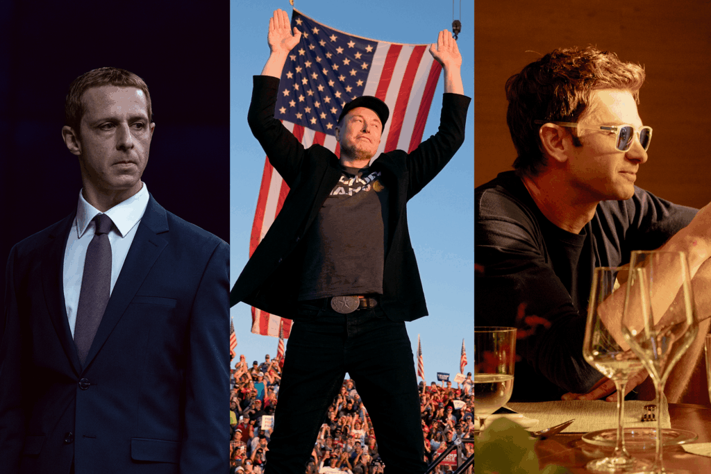 Elon Musk, Sam Altman e Mark Zuckerberg sono i cattivi di Hollywood di questo autunno